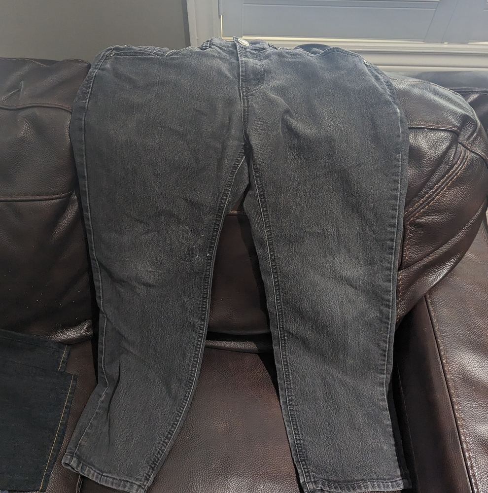 Black bull stretch waist jeans 34 waist